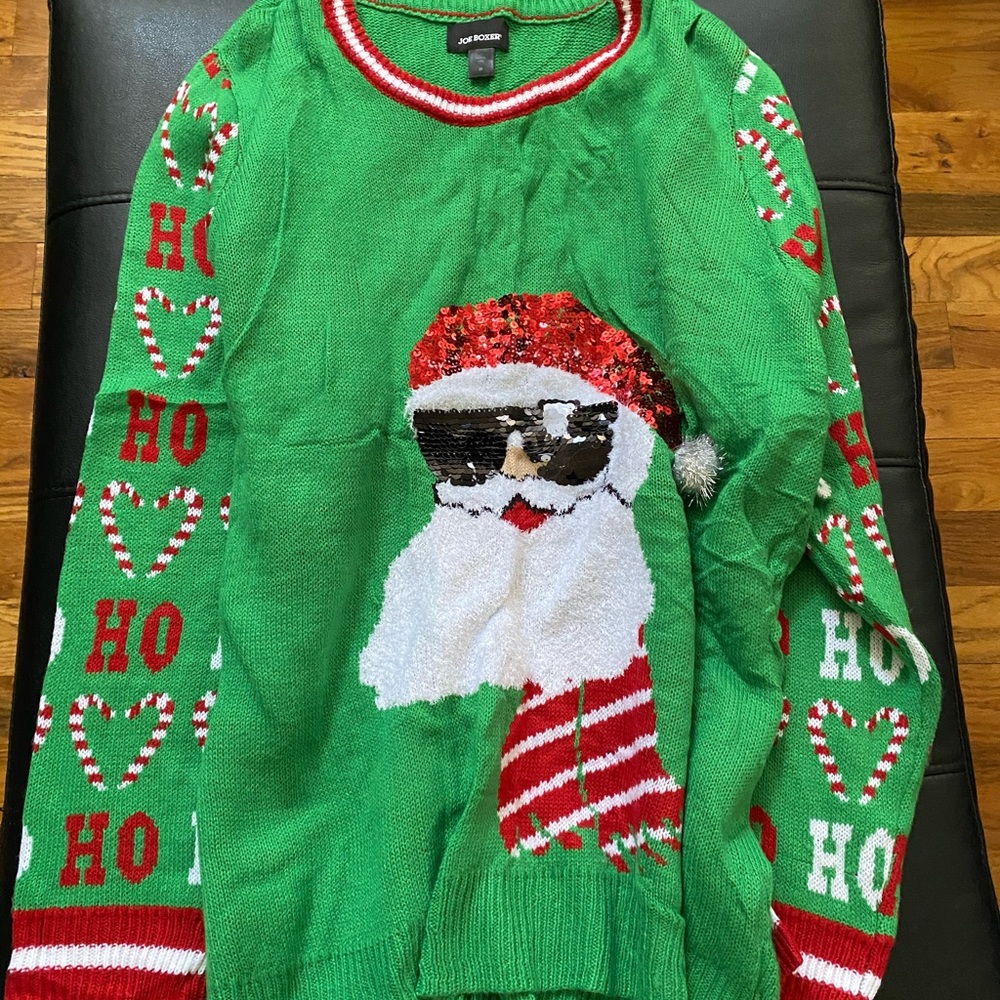 Christmas Sweater w/ Santa Claus